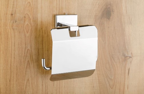 Falcon FC-410 Paper Holder Bathroom Accessory for Home, Hotel and Apartment Washrooms, Elegant and Practical Holder for Easy Everyday Use, Bathroom Organization, Decor and Value